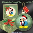 3D Bauble Card And Gift Box Mickey Kit 4