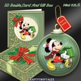 3D Bauble Card And Gift Box Mickey Kit 6