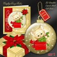 3D Bauble Card And Gift Box Set Two Mini Kit 1
