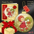 3D Bauble Card And Gift Box Set Two Mini Kit 3