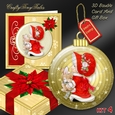 3D Bauble Card And Gift Box Set Two Mini Kit 4