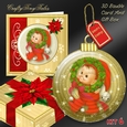 3D Bauble Card And Gift Box Set Two Mini Kit 6