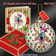 3D Bauble Card And Gift Box Carousel Ride