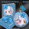 3D Bauble Card And Gift Box Christmas Church Kit.4