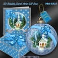 3D Bauble Card And Gift Box Christmas Church Kit.6