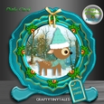 Adopt a Reindeer Christmas Plate Card 2