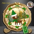 Adopt a Reindeer Christmas Plate Card 3