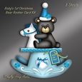 Babys First Christmas Bear Rocker Card Kit.3