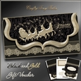 Holiday Black and Gold Gift Voucher 2
