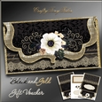 Holiday Black and Gold Gift Voucher 3