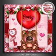 A Beary Valentine Card Front Mini Kit.1