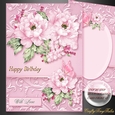 Pretty and Pink 6x8 Floral Card Front Mini Kit.2.