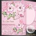 Pretty and Pink 6x8 Floral Card Front Mini Kit.7