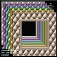 Six Diamond Cut 8x8 Frame Set 4