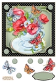 Teacups Flowers & Butterflies Card Front 4