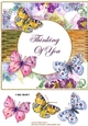 Floral and Butterflies Thinking of You CF. 2