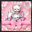 Vintage Kitten Baskets Kit-1-Pink