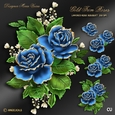 Gold Trim Rose Bouquet Kit-4