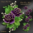 Gold Trim Rose Bouquet Kit-5