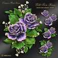 Gold Trim Rose Bouquet Kit-6