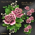 Gold Trim Rose Bouquet Kit-8