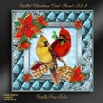 Quilted Christmas Card Front Kit-3