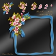 Floral Frame with Bow CU Designer Kit-2