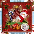 Snowman Holiday Cupcake Card Front Kit-3