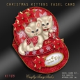 Christmas Kittens Easel Card Kit-3