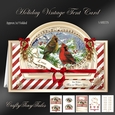 Holiday Vintage Tent Card Kit-4