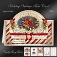 Holiday Vintage Tent Card Kit-5