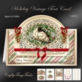Holiday Vintage Tent Card Kit-6