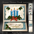Geometric Christmas Candle Easel Mini Kit-3