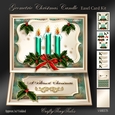 Geometric Christmas Candle Easel Mini Kit-4