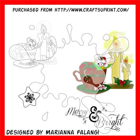 Not Even a Mouse and Sentiment Digi Stamp