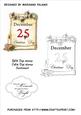 Scroll Christmas Digital Stamp and Sentiment