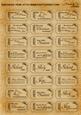 12 Christmas Tickets Digital Stamps Parchment