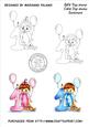 1st Birthday Babies and Sentiment Digi Stamps