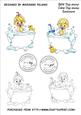 Bath Time Babies and Sentiment Digi Stamps