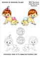 Crawling Babies and Sentiment Digi Stamps
