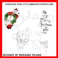 Decorating Mice and Sentiment Digi Stamp