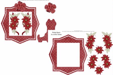 Christmas Plate 3a Poinsettas