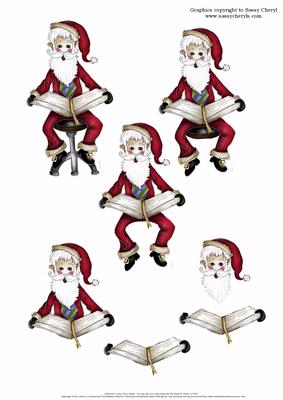 Santa and His Book!