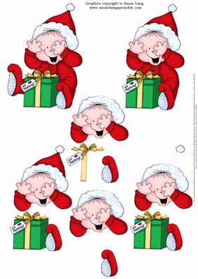 Christmas Baby with Parcel