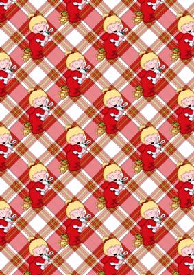 Christmas Baby with Teddy 2 Vellum