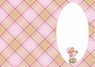 Cute Girl Gardening Insert