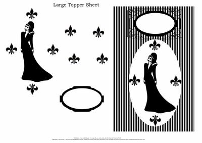 Large Card Front Balck N White