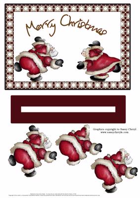 Santa Kissing Mrs Claus