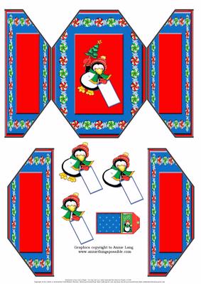 Christmas Penquin Gate Fold