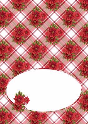 Sparkling Poinsetta Insert